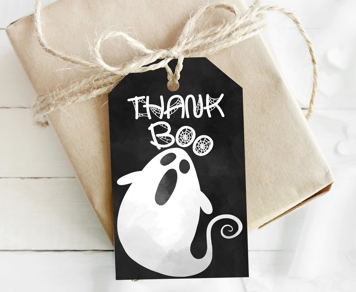 Boo Thank You Tags |  Halloween Birthday Party Favor Tags - 115k