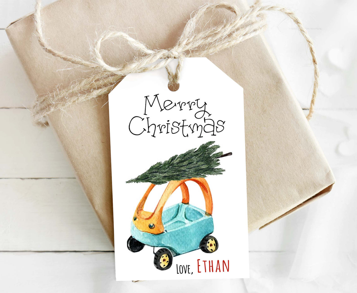 Editable Kids Christmas Tags | Christmas Gift Tag - 112