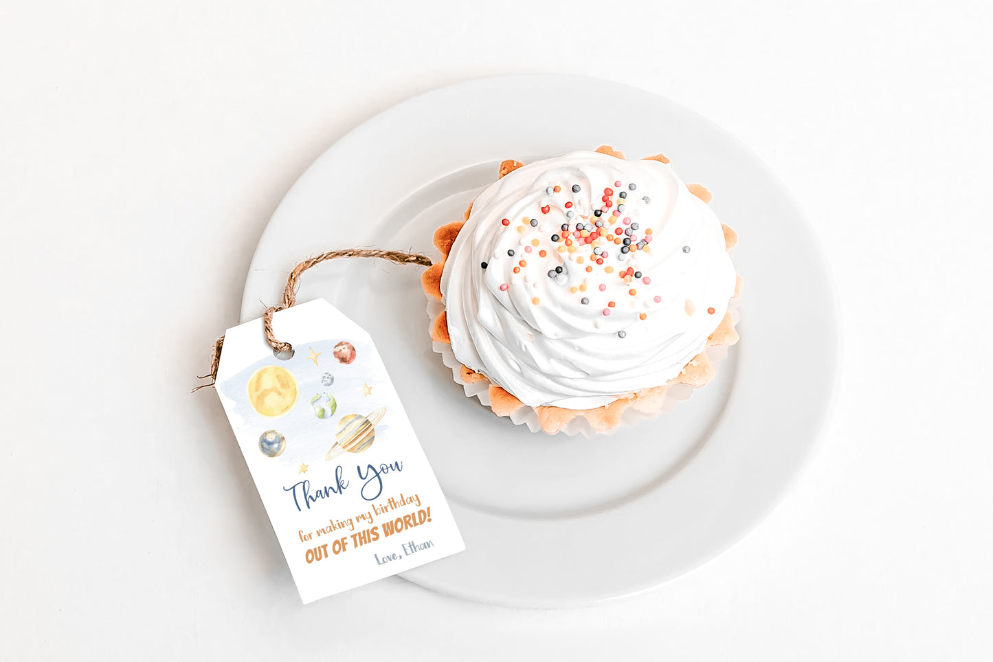 Space Thank You Tags | Astronaut Birthday Party Decorations - 39B