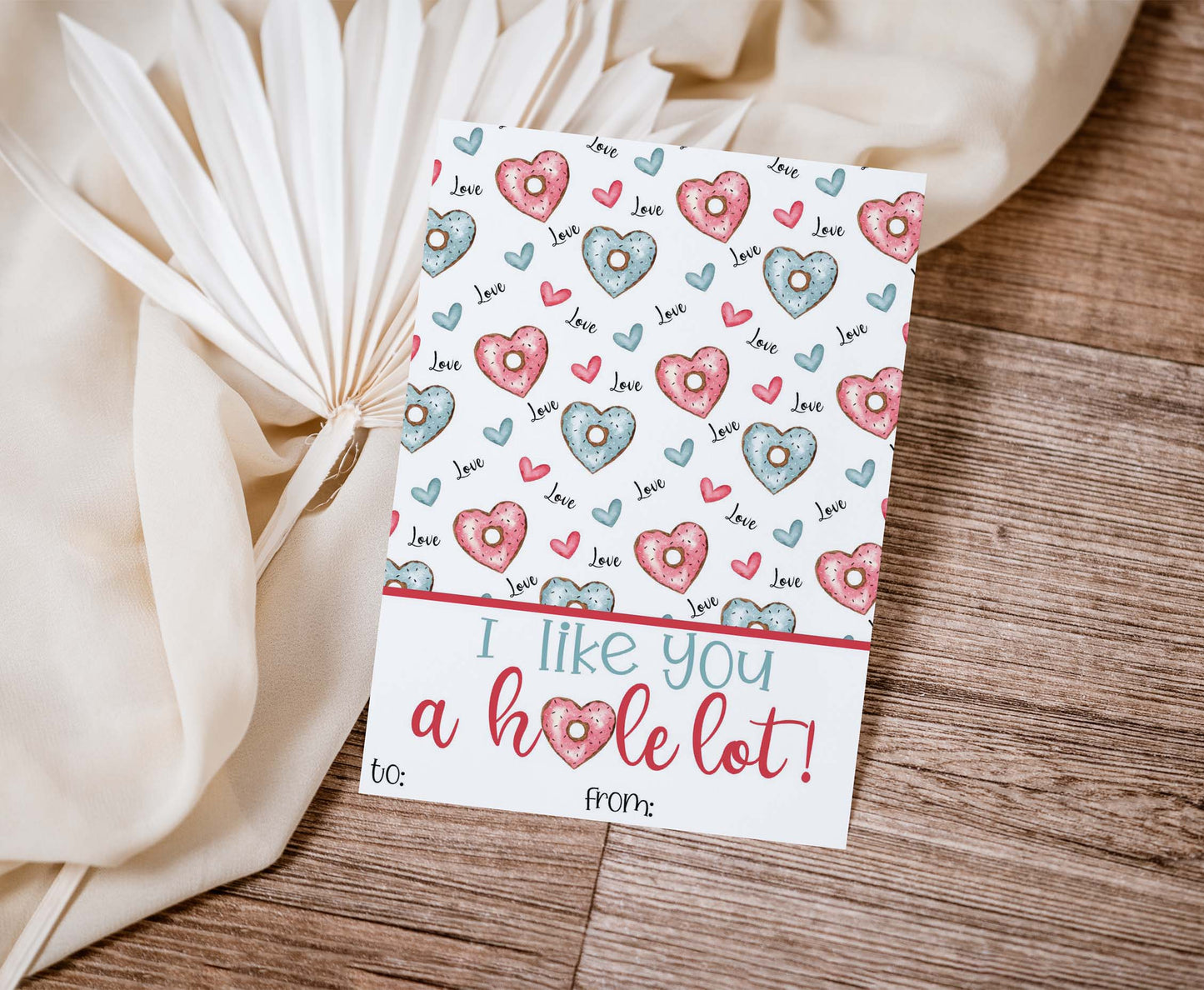 I like you hole lot Cookie Card | Valentines Printable Cards - 119