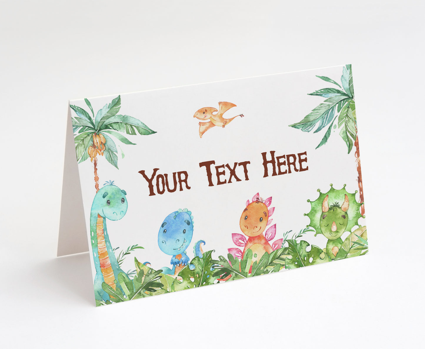 Dinosaur Place Cards | Editable Dinosaur Table Decor - 08A