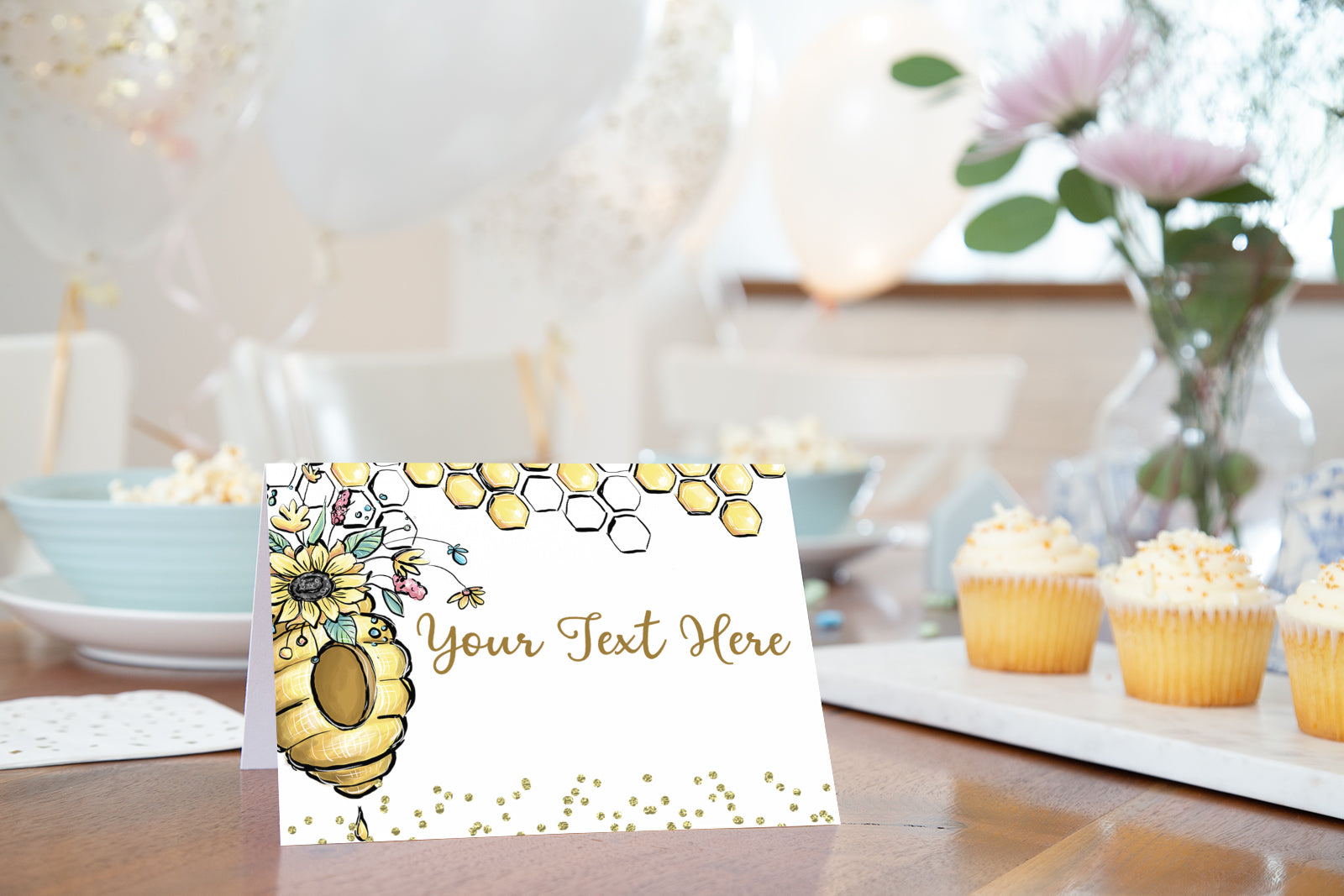 printable party food name cards