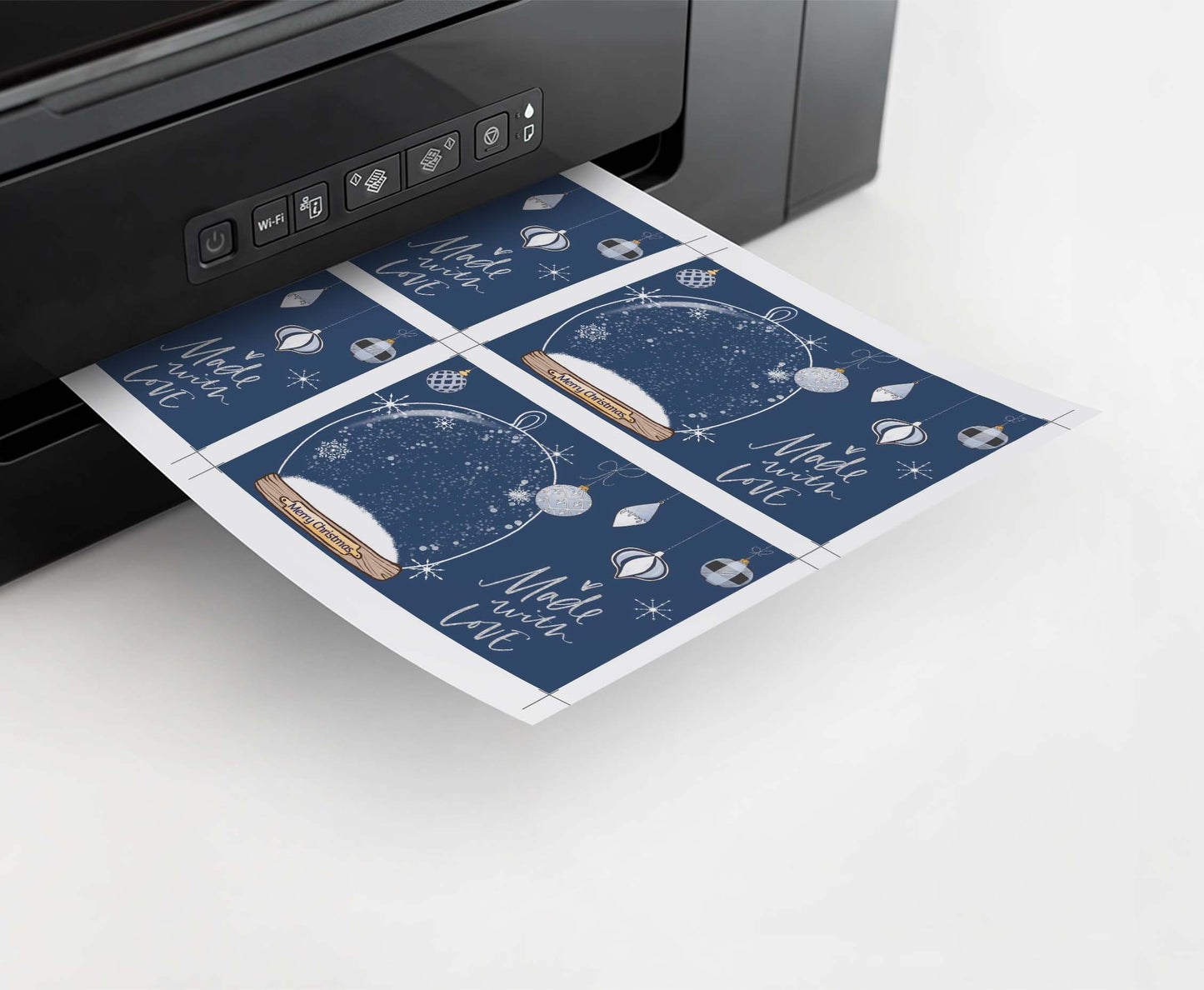 Christmas Snow Globe cookie Card | Christmas Printable Cards - 112