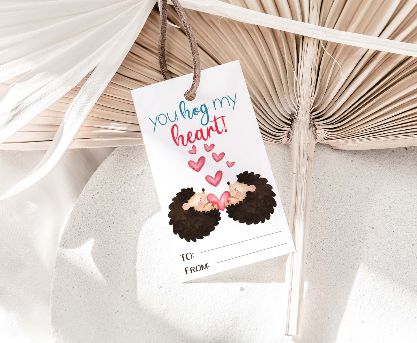 You hog my Heart Tags | Valentine's day Favor Tags - 119
