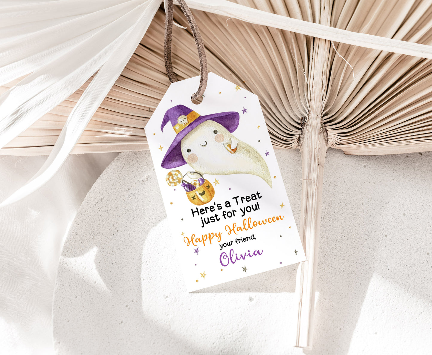 Editable Here is a Treat for You Tag | Halloween Party Decorations - 115