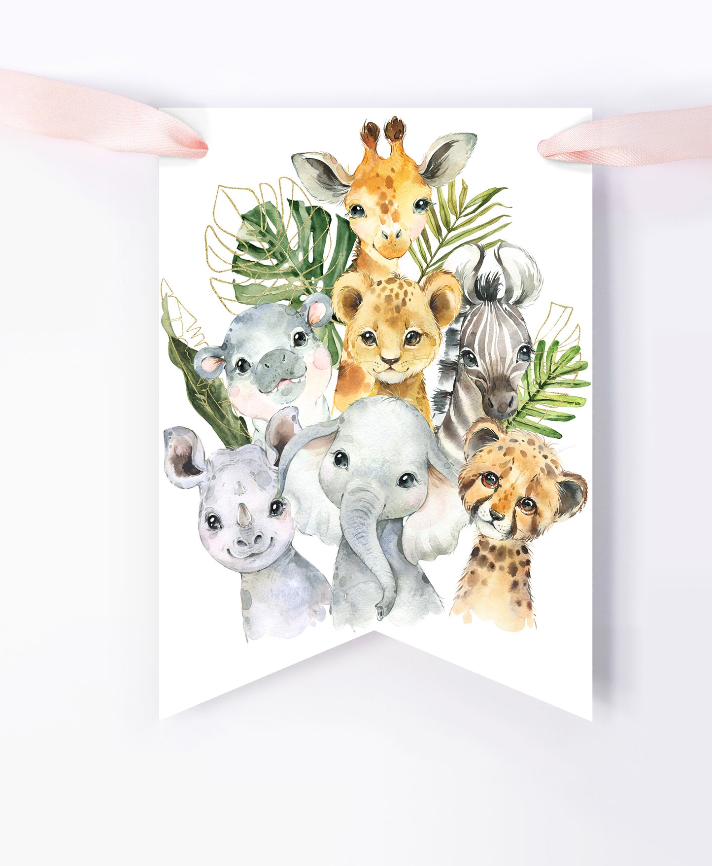 Editable Safari Banner | Jungle Party Decorations - 35A