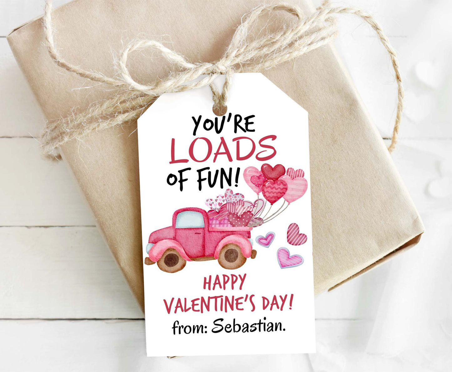 EditableYou're Loads of fun Tags | Happy Valentine's Gift Tags - 119
