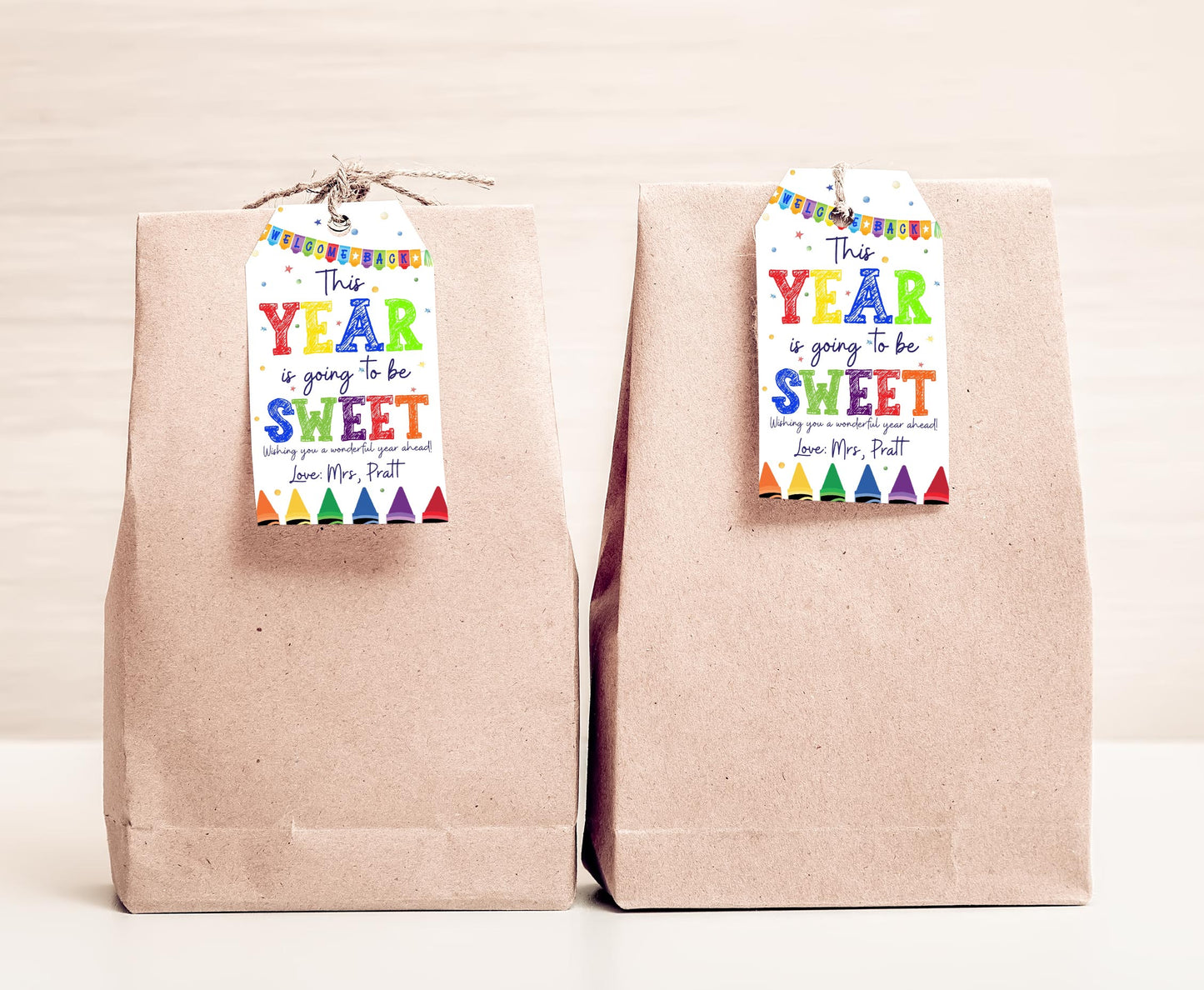 Editable Welcome Back to School Tags | Back to School Tags - 58