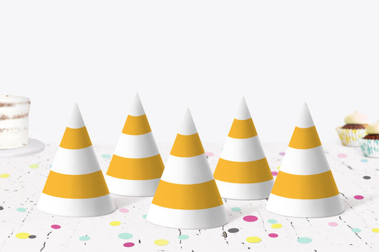 Construction Party Hats | Dump Truck Themed Birthday Party Decorations - 07A