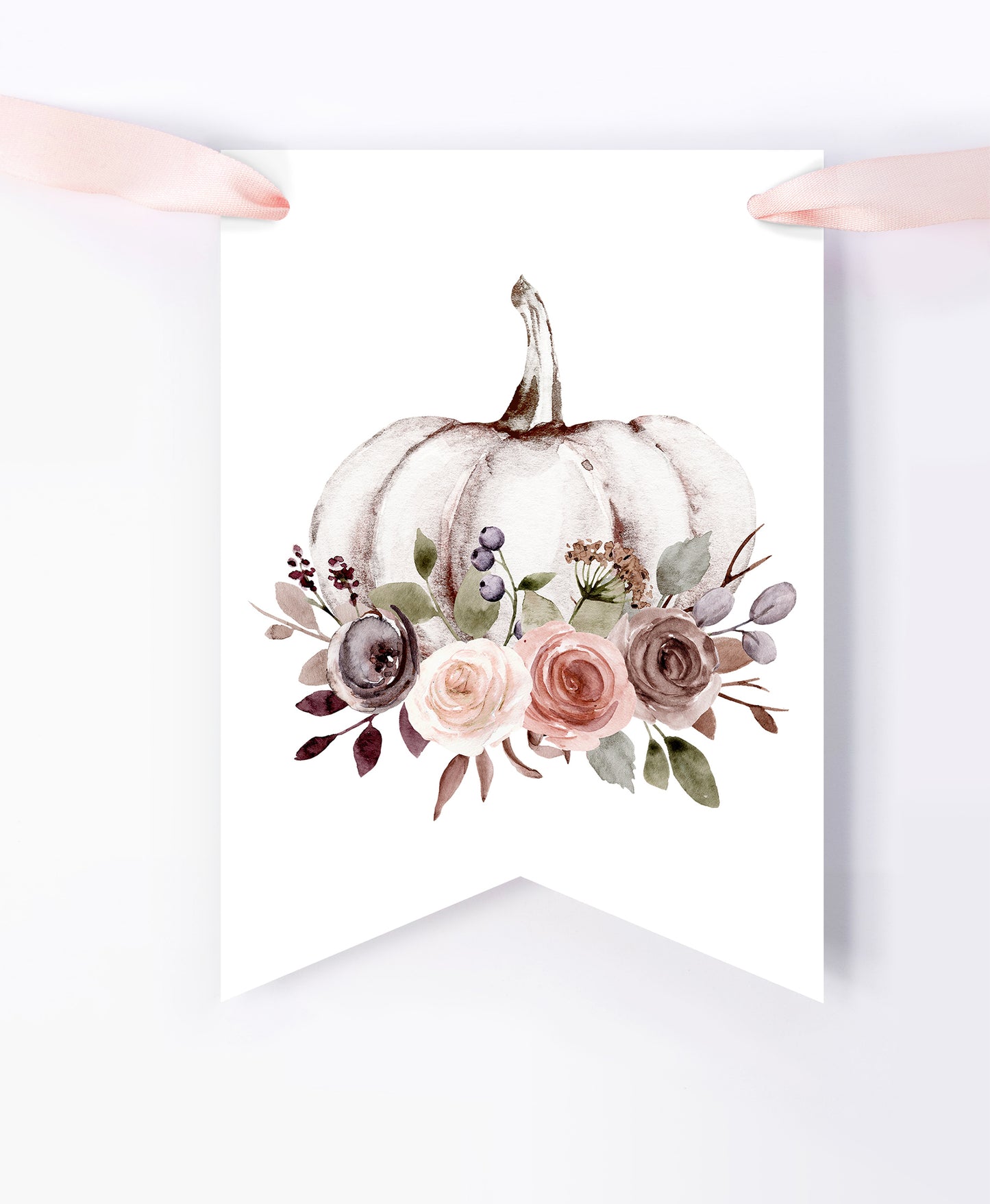 Pumpkin Banner | Fall theme Printable Party Decorations - 30I