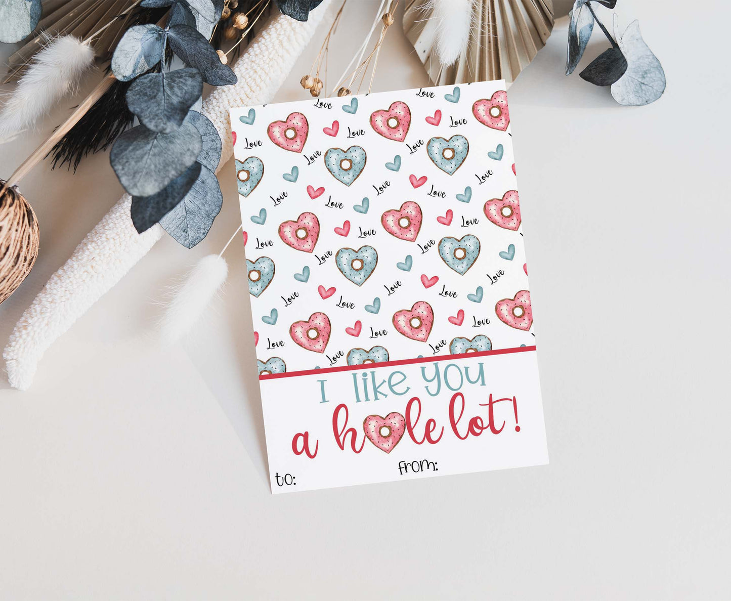 I like you hole lot Cookie Card | Valentines Printable Cards - 119