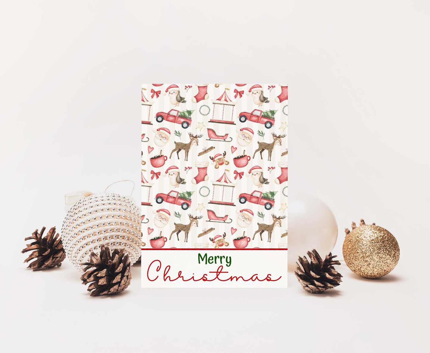Merry Christmas cookie Card | Santa Printable Cards - 112