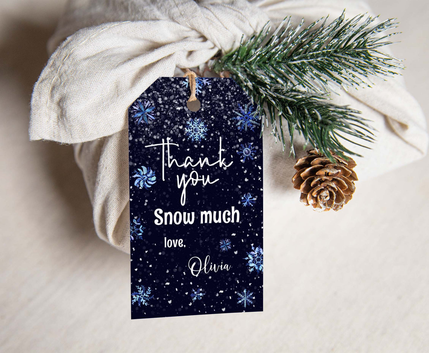 Thank You Snow Much Tags | Holiday Thank you Tags - 112