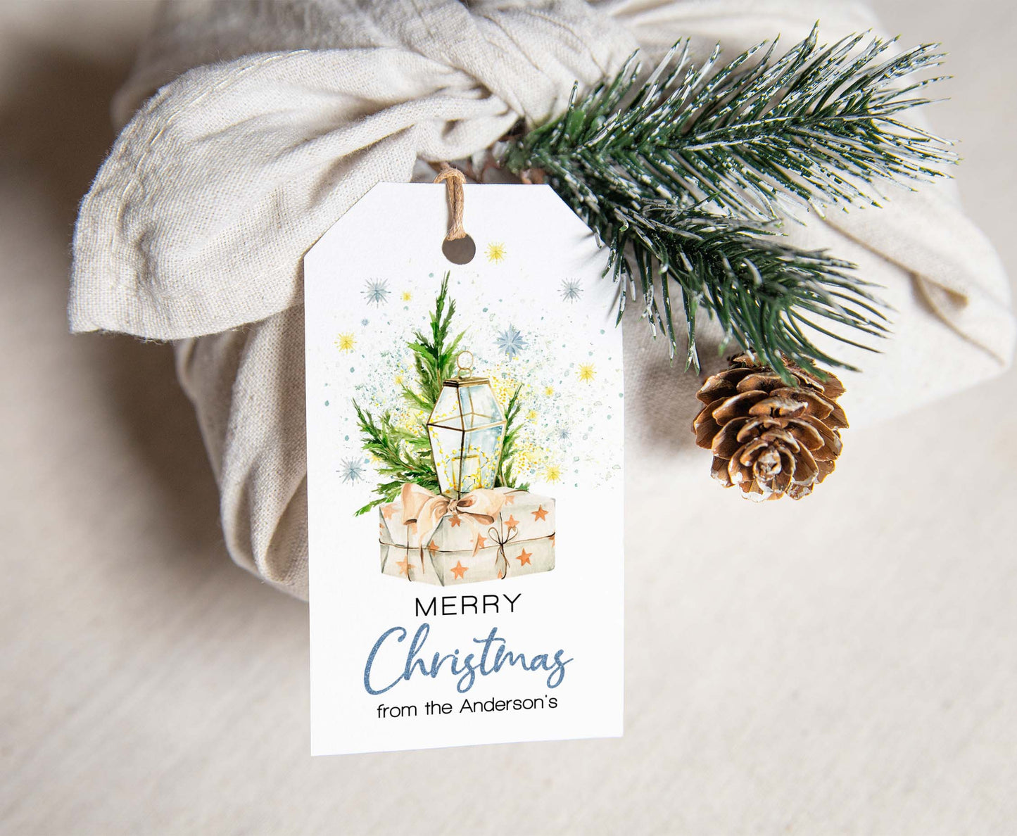 Editable Holiday tags | Merry Christmas Tags - 112