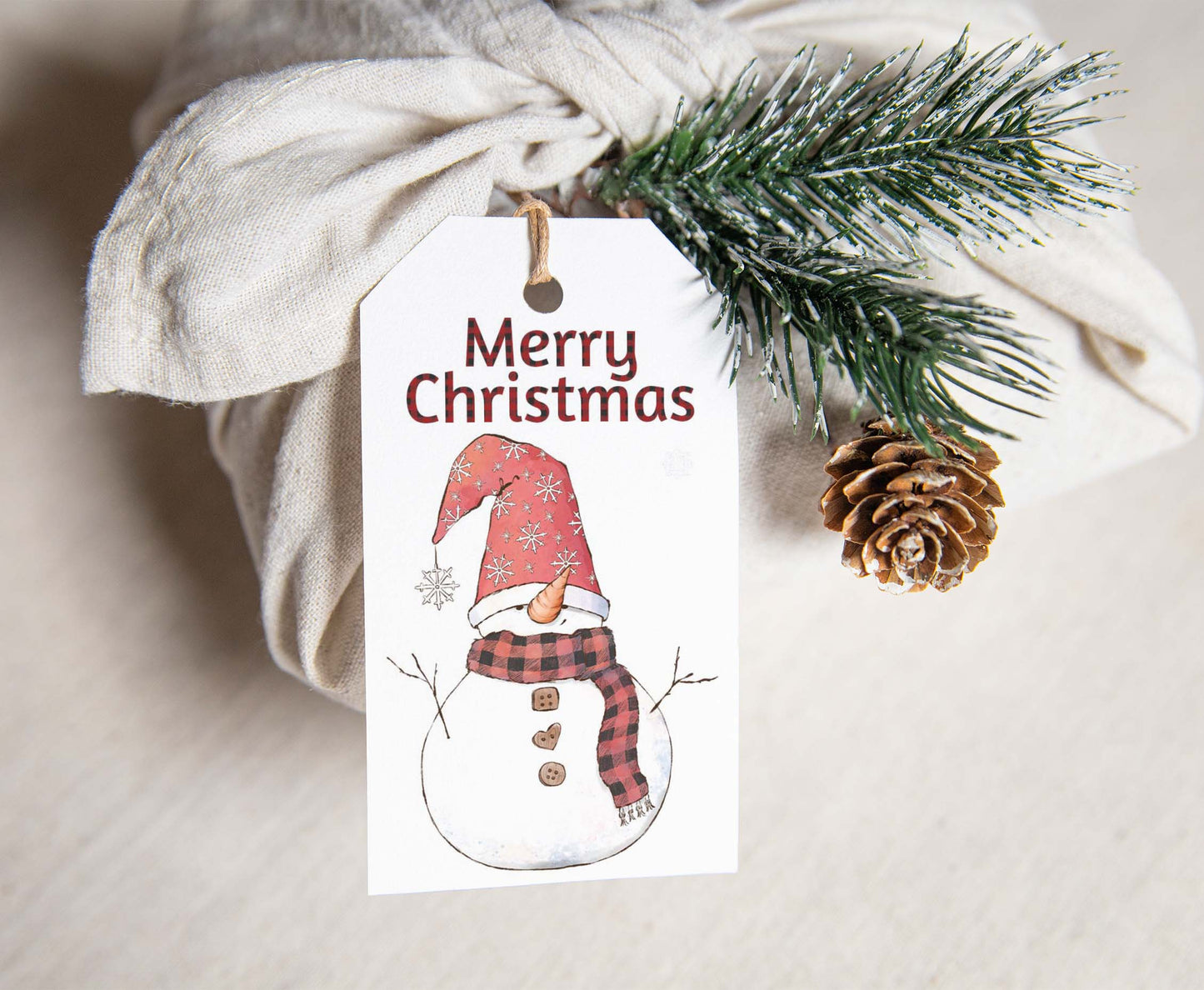 Snowman Tags | Merry Christmas Favor Tags - 112