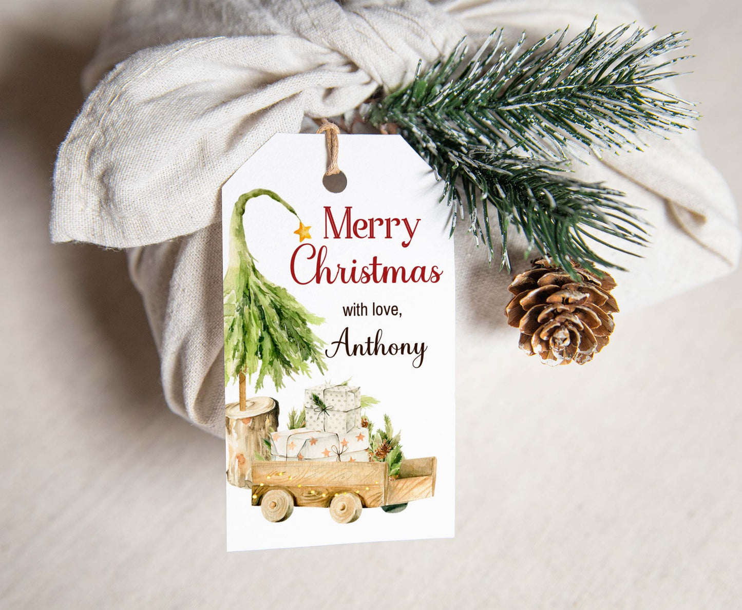 Editable Kids Christmas Tags | Merry Christmas Tags - 112