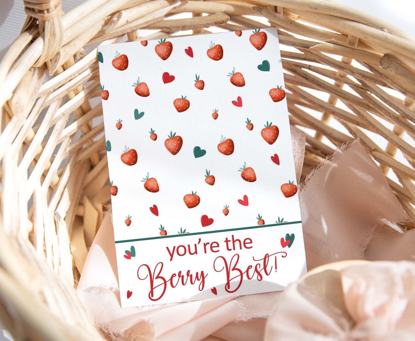 You're The Berry Best Cookie Card | Valentines Printable Cards - 119