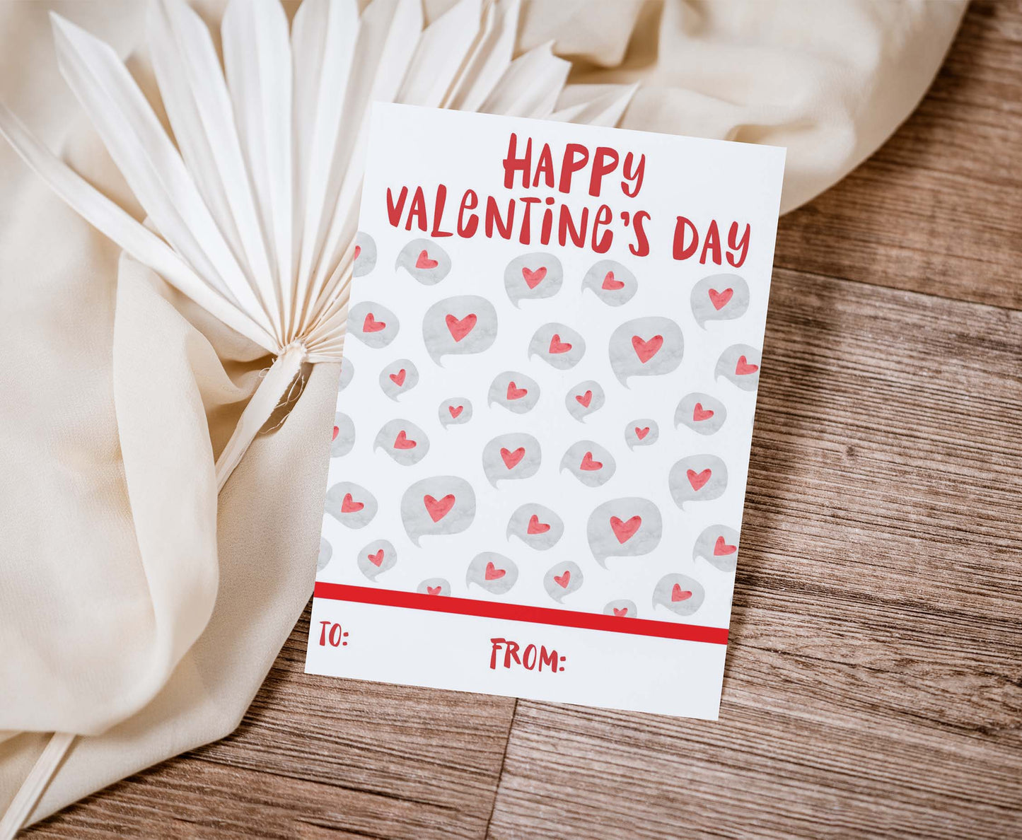 Happy Valentine's Day Cookie Card | Valentines Printable Cards - 119