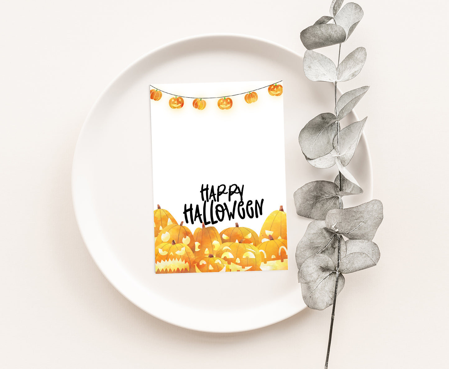 Pumpkin Cookie Card | Happy Halloween Printable Cards - 115