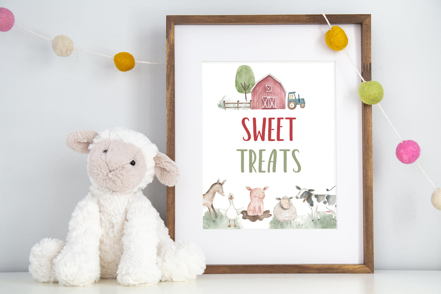Sweet Treats Sign | Farm Party Decorations - 11B