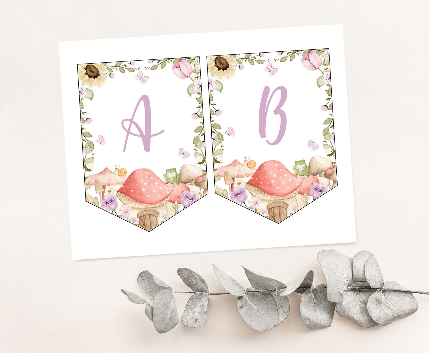 Editable Fairy Banner | Garden Fairy Party Decorations - 10A