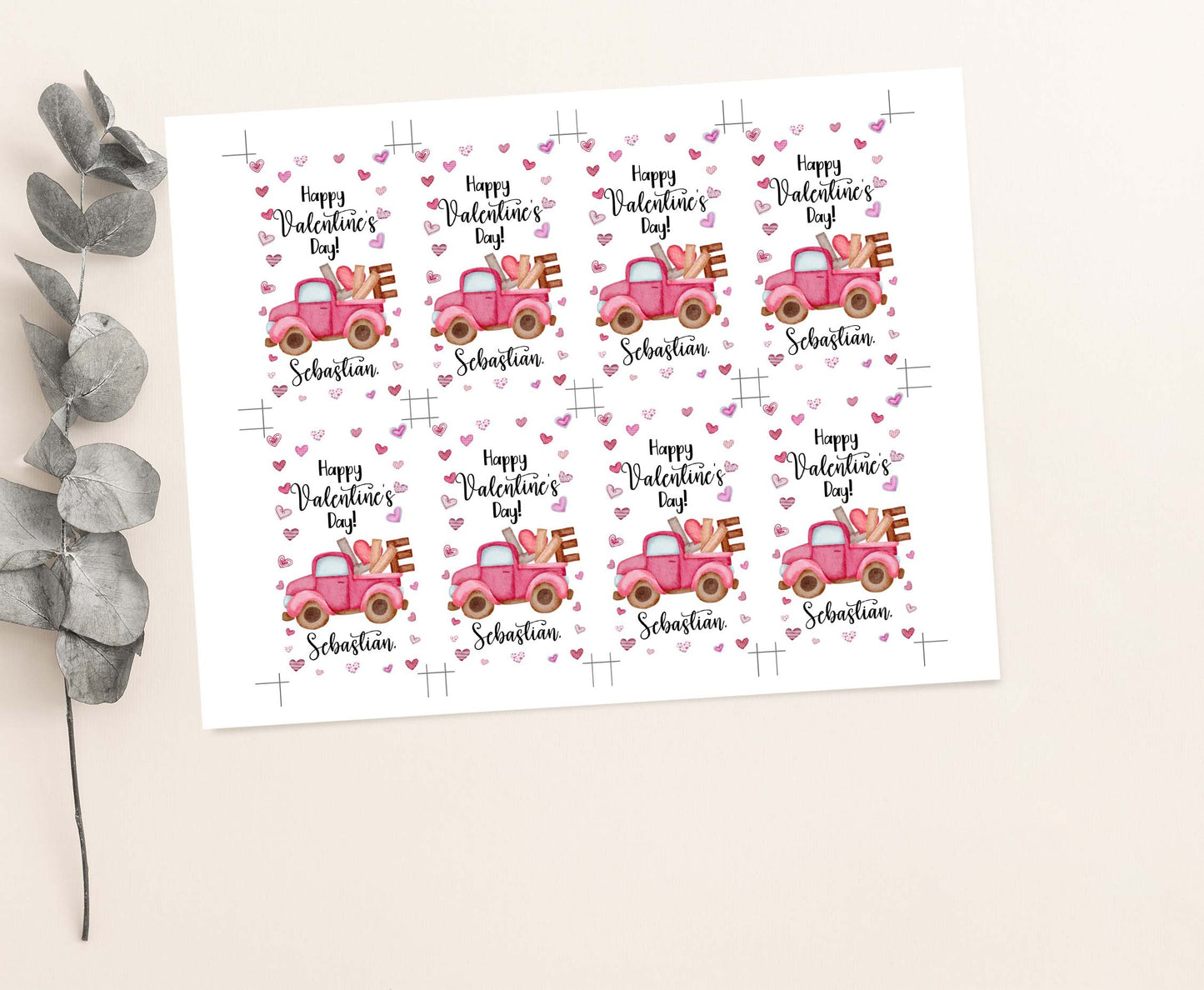 Editable Happy Valentine's Day Tags | Valentine's Gift Tags - 119