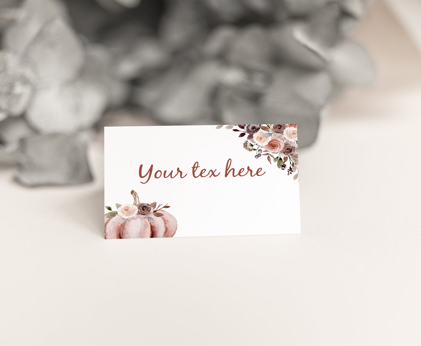 EDITABLE Fall Place Cards |  Pumpkin Party Food Labels - 30I