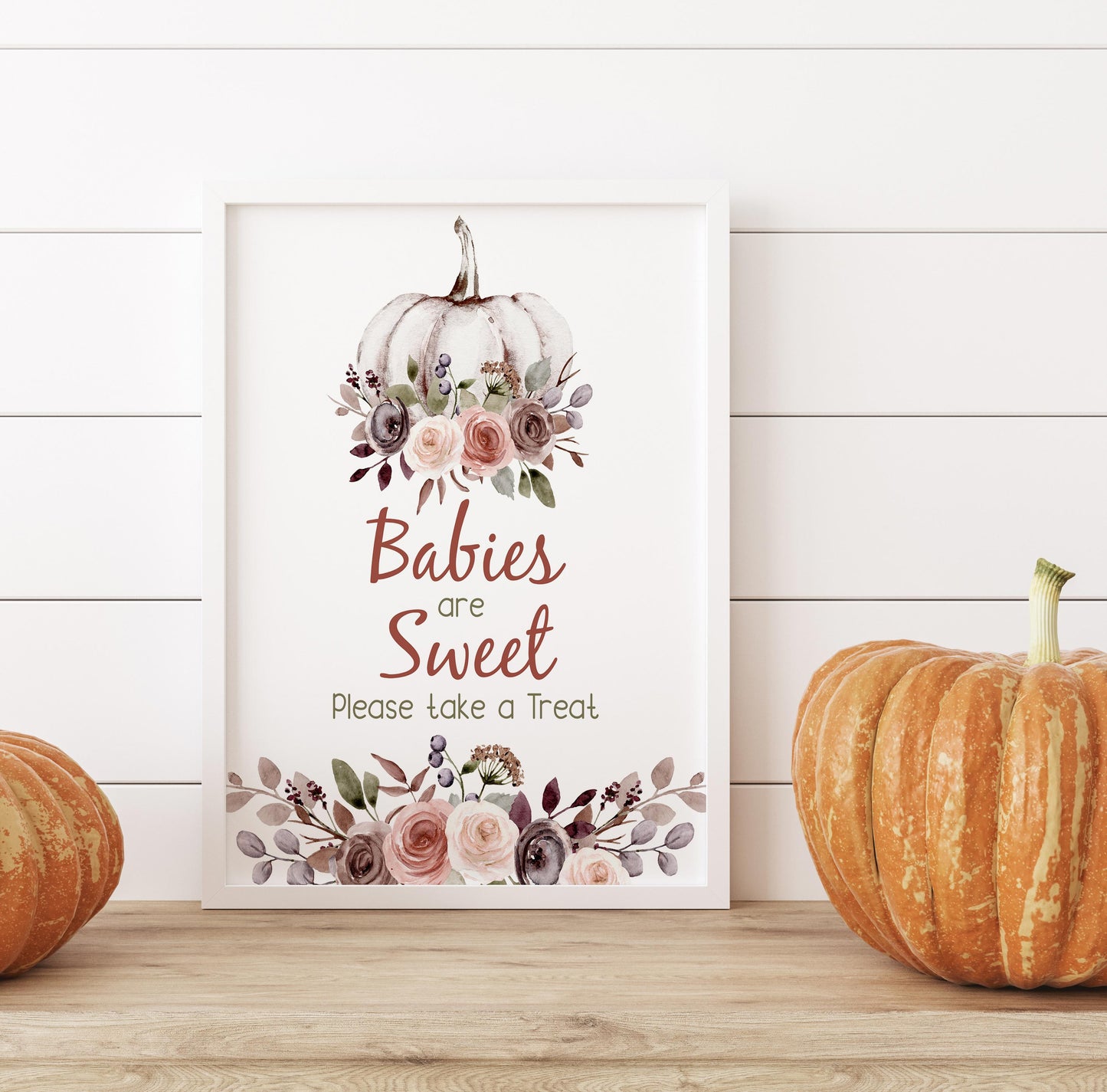 Fall Babies are Sweet Sign | Pumpkin Themed Party Table Decorations - 30I