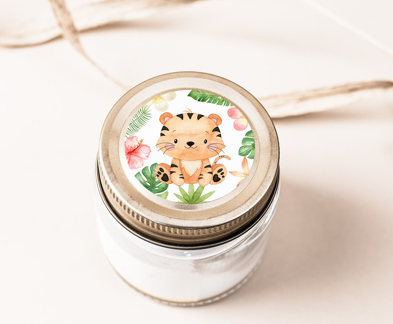 Girl Tiger Cupcake Toppers | Safari Themed Party Decorations - 35E