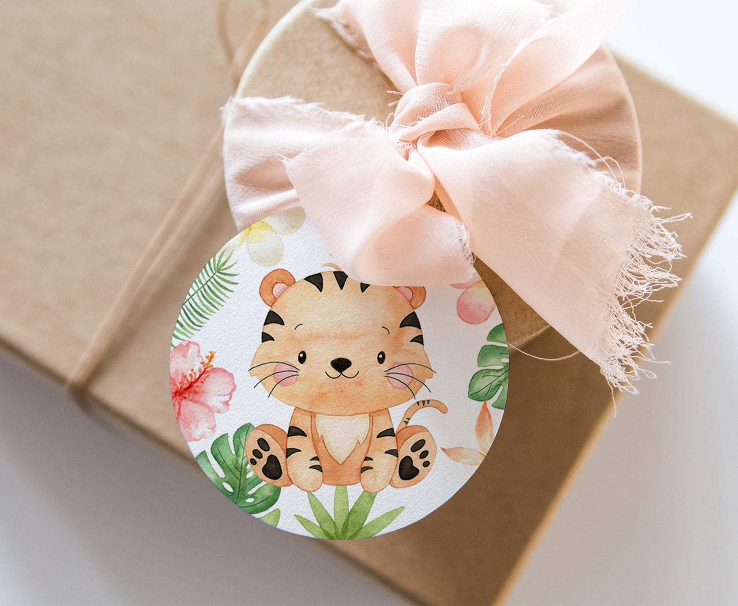 Girl Tiger Cupcake Toppers | Safari Themed Party Decorations - 35E