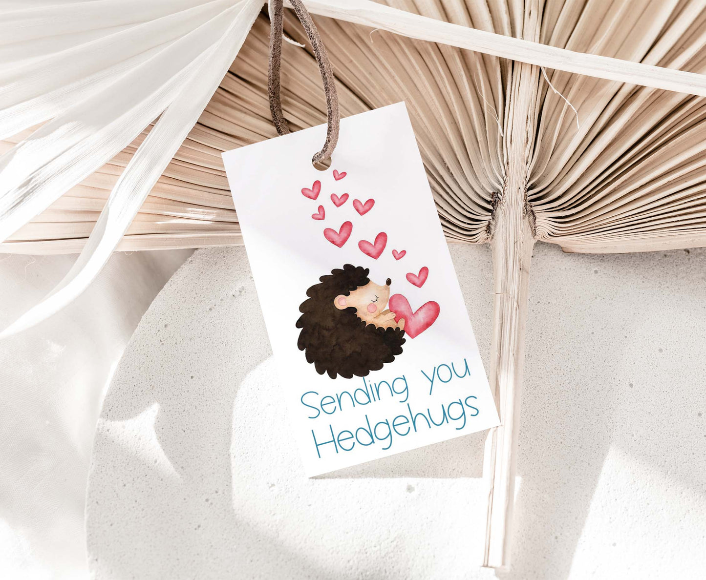 Sending you HedgehugsTags | Valentine's day Favor Tags - 119