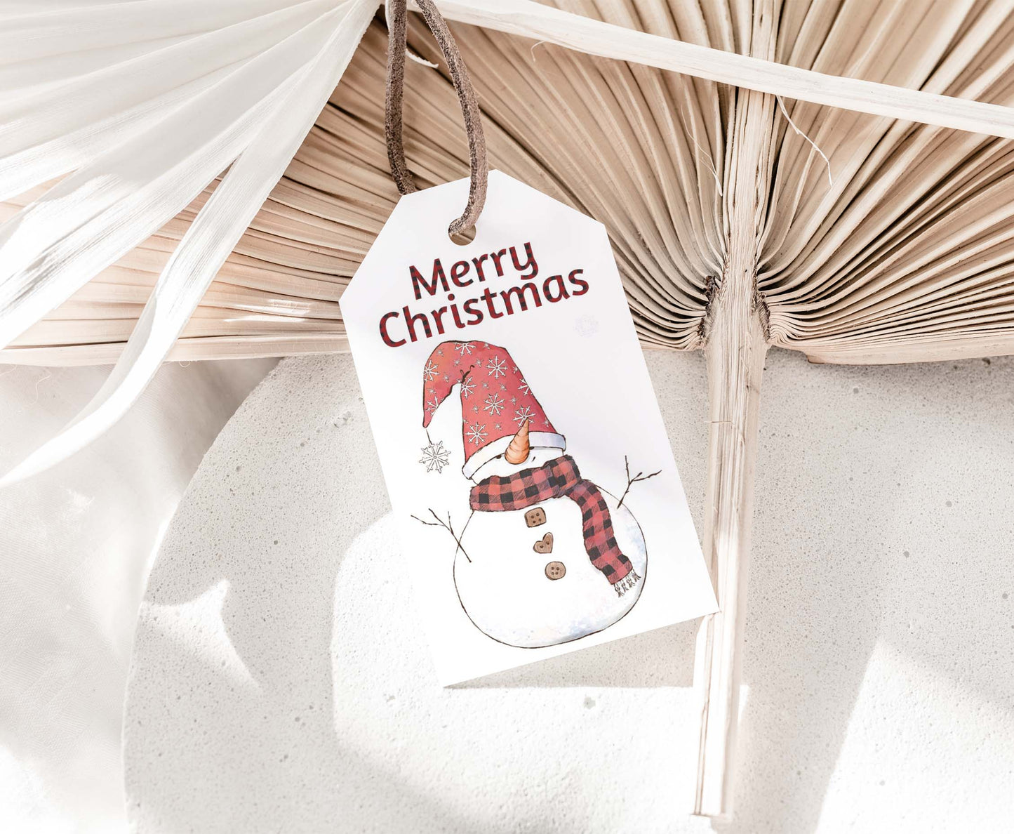 Snowman Tags | Merry Christmas Favor Tags - 112