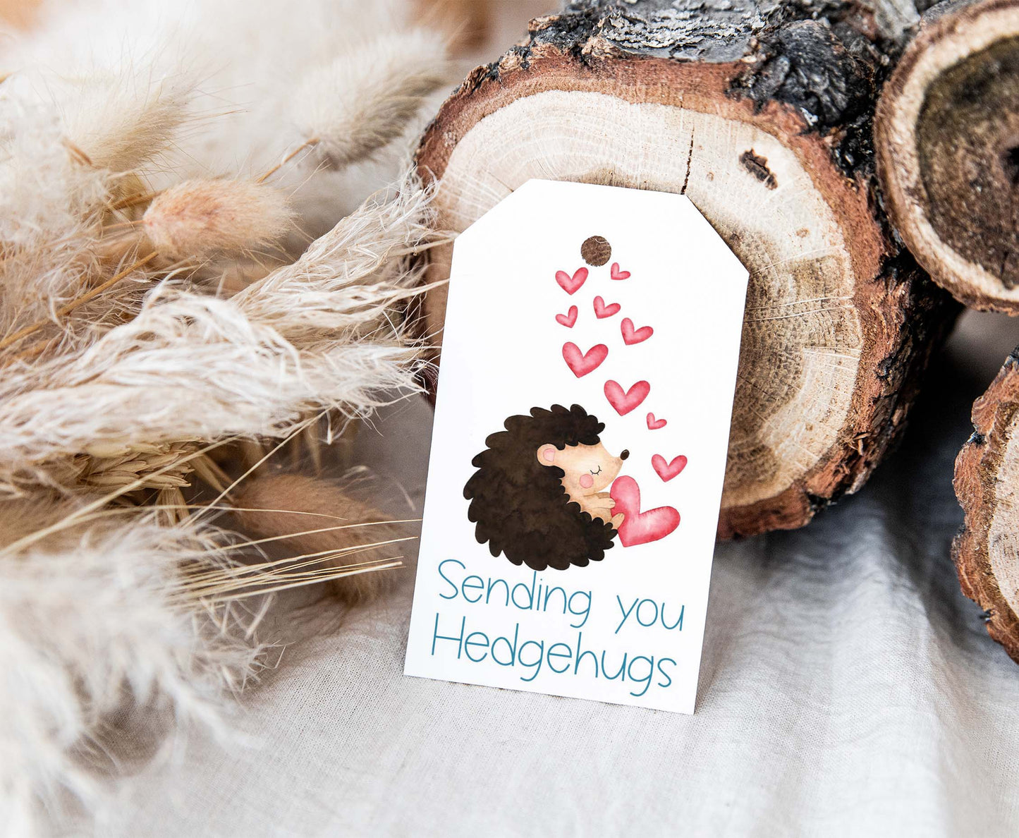 Sending you HedgehugsTags | Valentine's day Favor Tags - 119