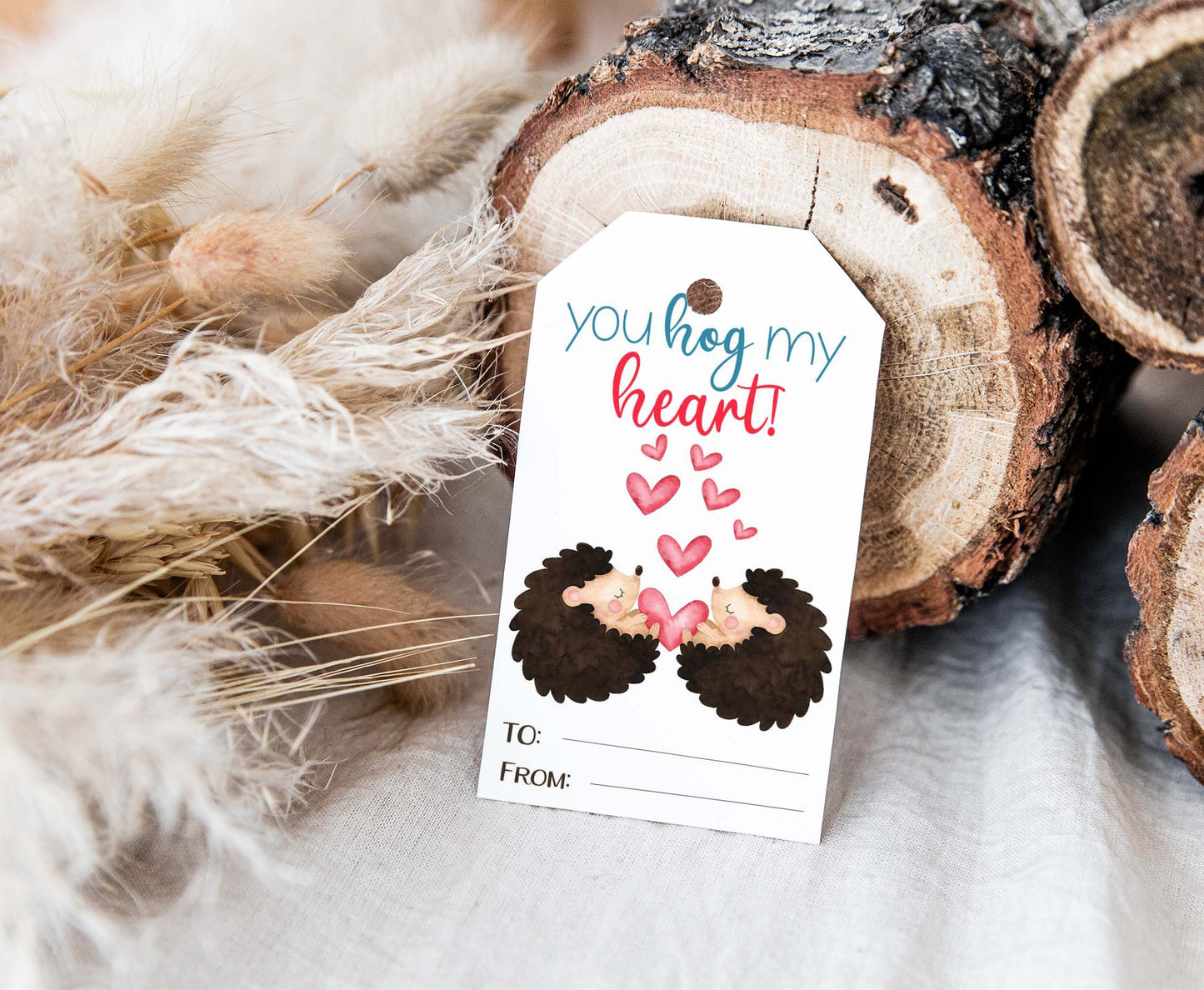 You hog my Heart Tags | Valentine's day Favor Tags - 119