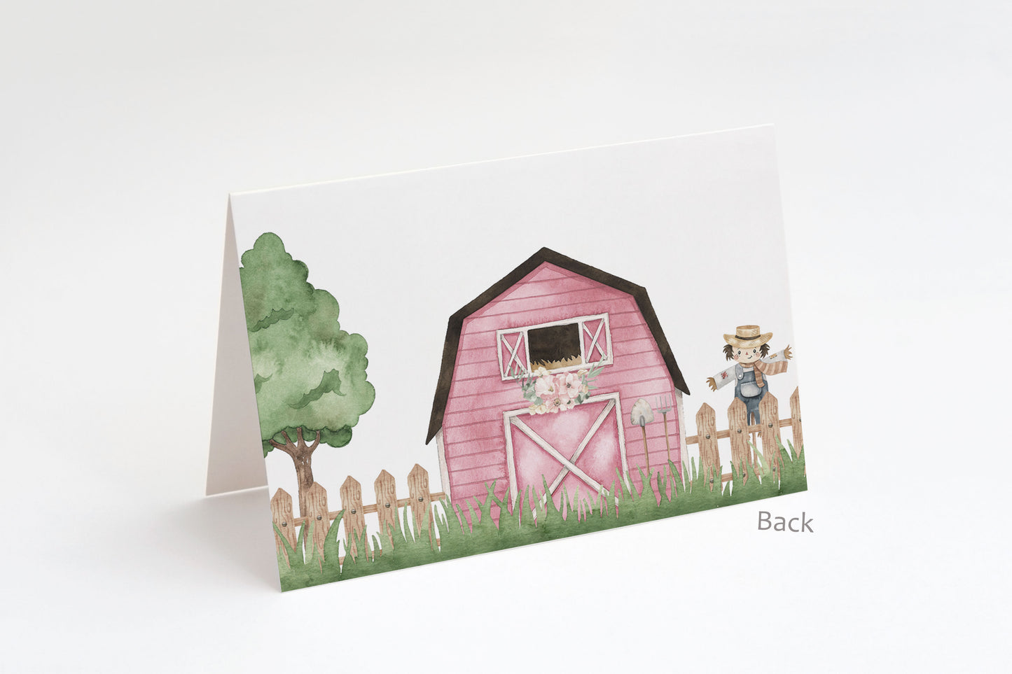 Floral Cow Place Cards | Girl Farm Table Decorations - 11A
