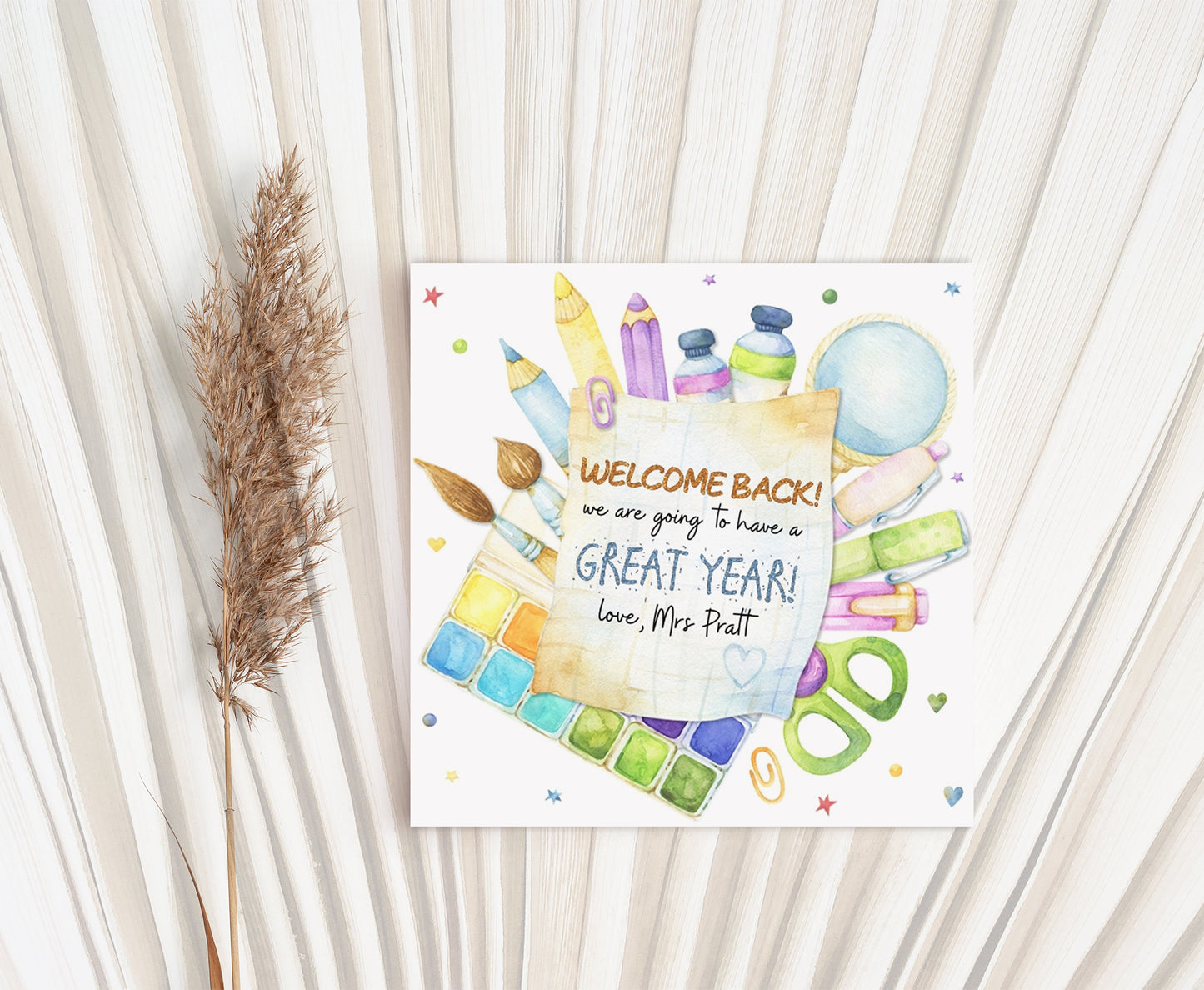 Editable Welcome Back Thank You Tags 2"x2" | Back to School square Tag - 58