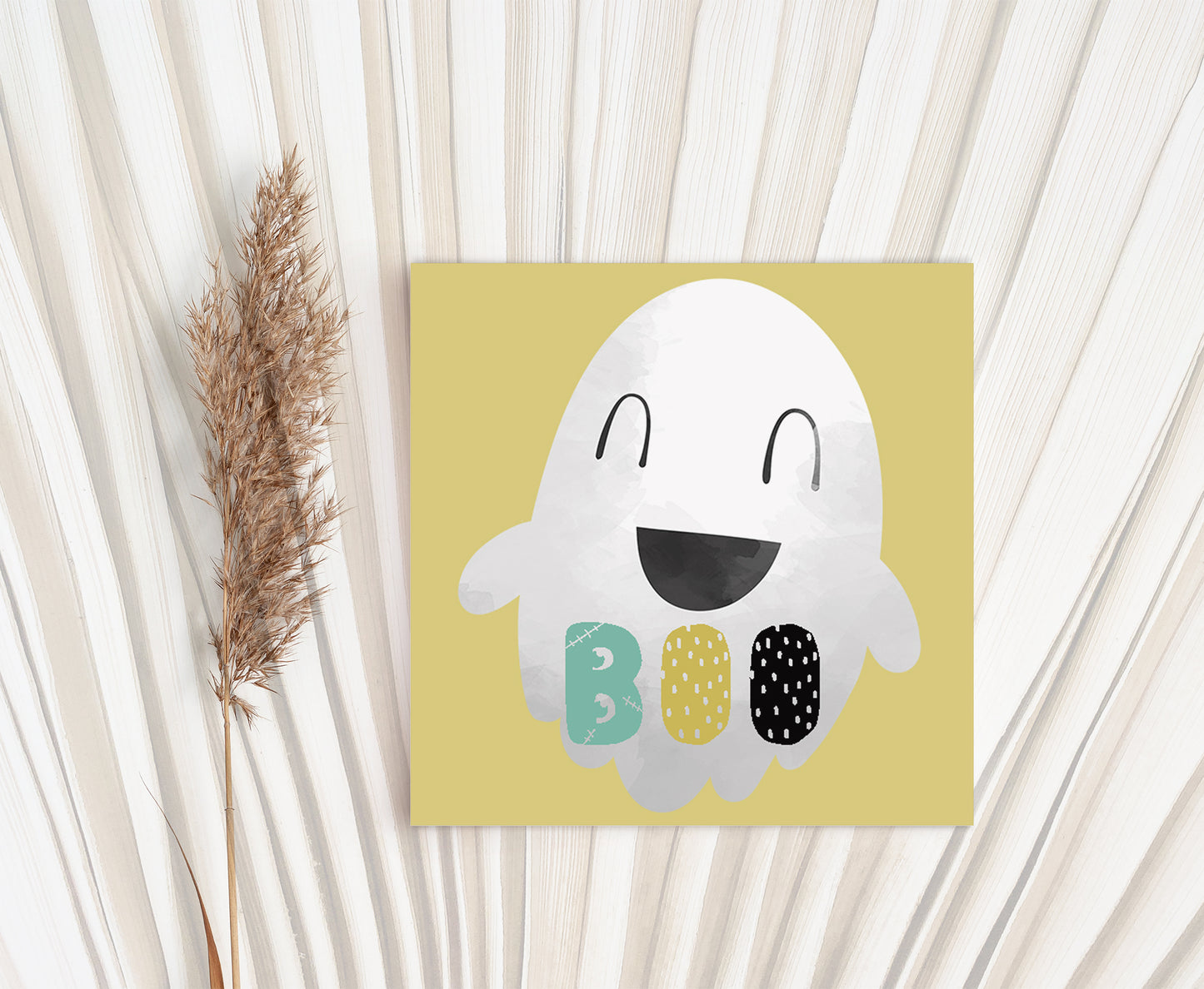 Boo Ghost Tags 2"x2" | Halloween Themed Party Decorations - 115