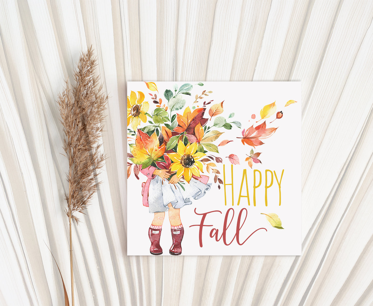 Happy Fall Square Tags | Fall Gift Tags - 30