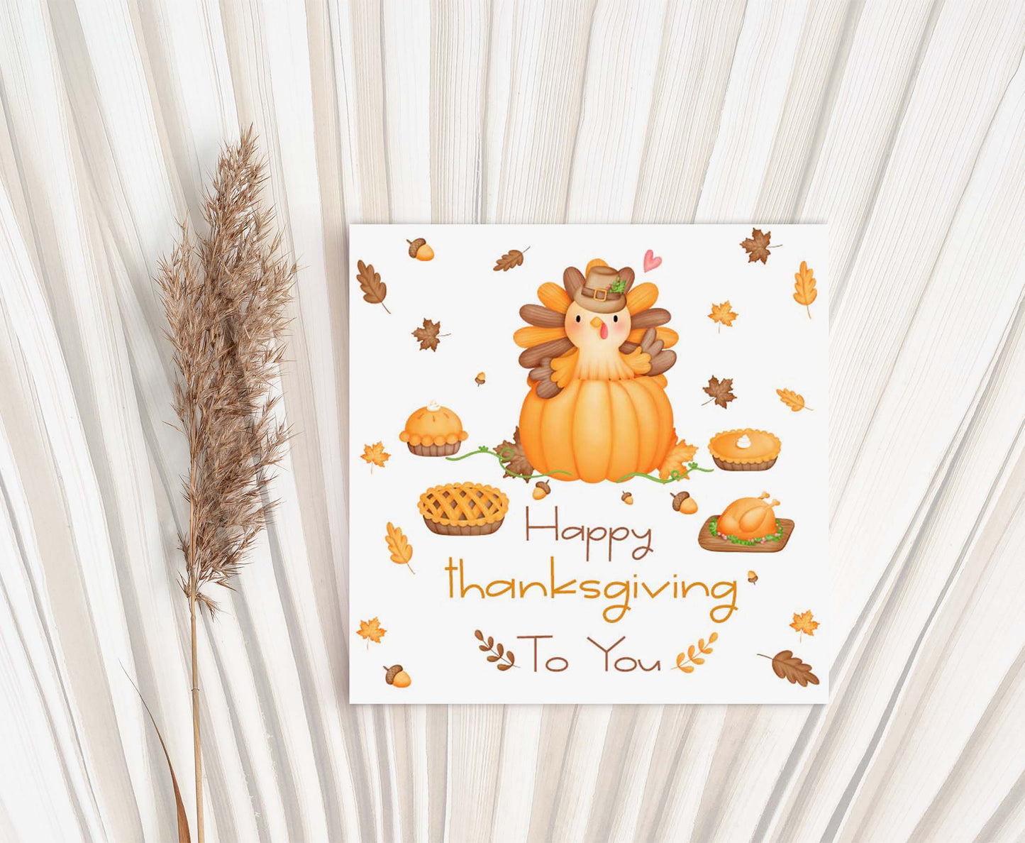 Happy Thanksgiving for you Tags 2"x2" | Fall Square Favor Tags - 118