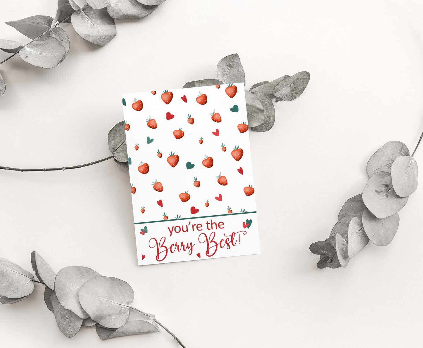 You're the Berry Best Cookie Card | Valentines Printable Cards - 119