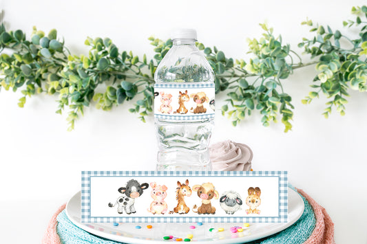 Farm Water Bottle Labels | Farm Party Decorations - 11C2