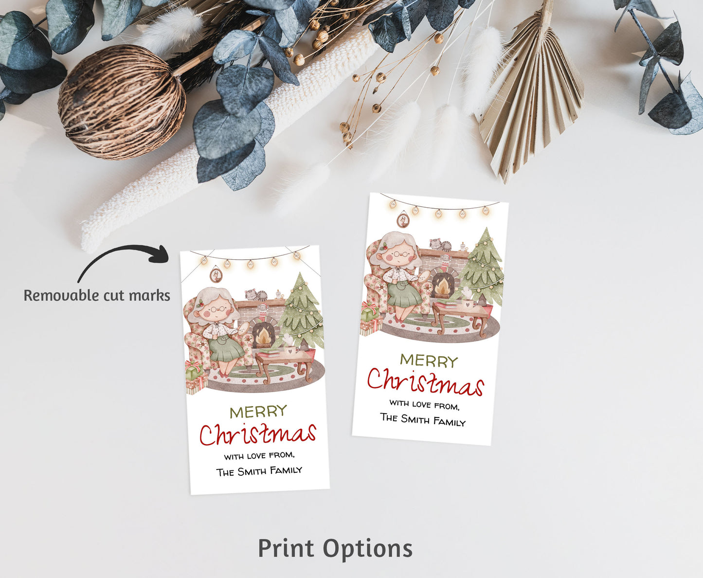 Editable Christmas Tags | Merry Christmas Gift Tag- 112