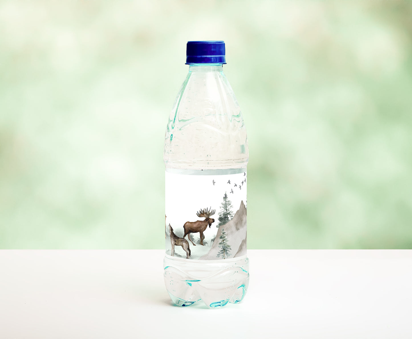 Editable Woodland Water Bottle Labels | Forest Baby Shower Decorations - 47H